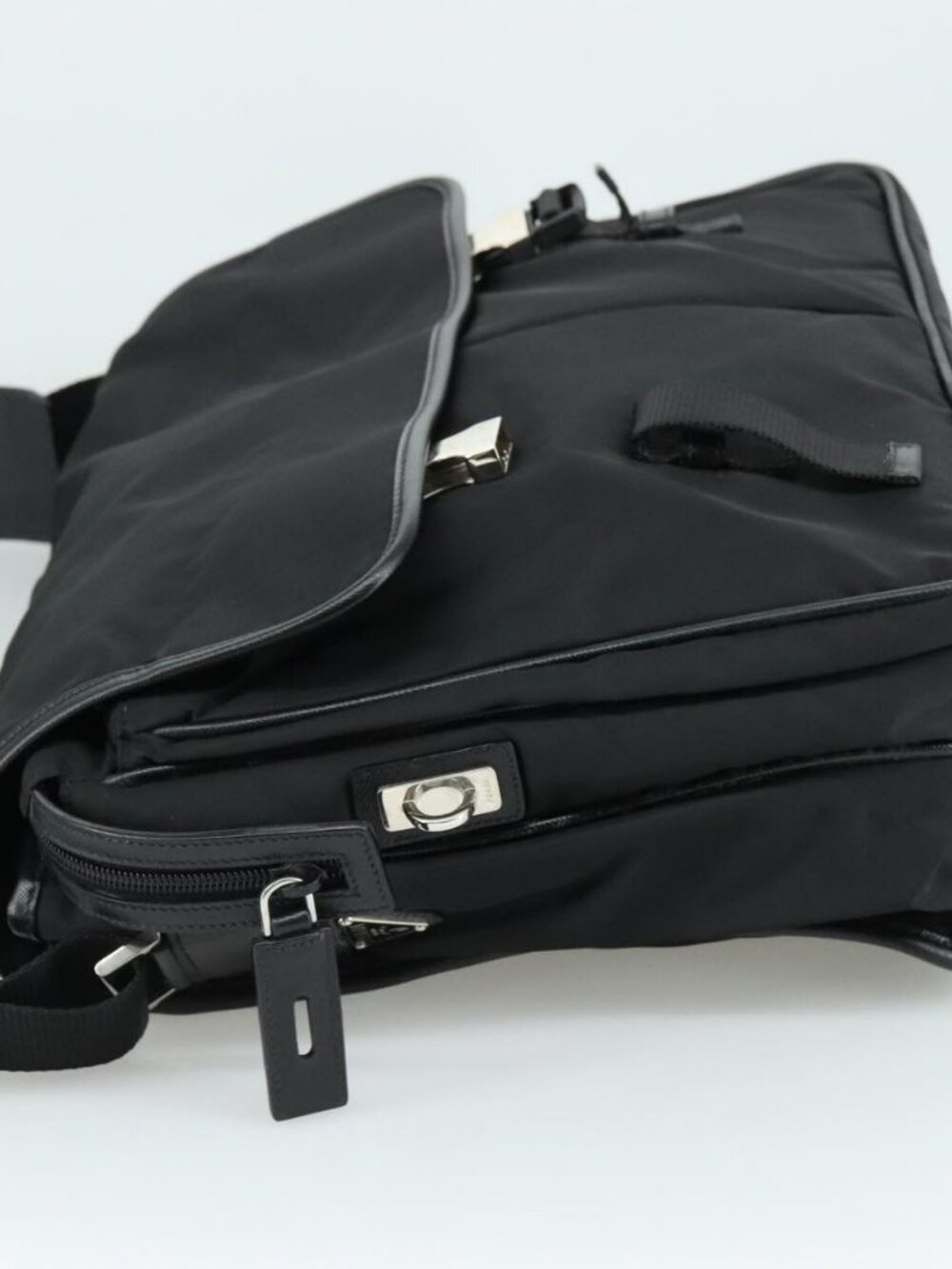 PRADA Shoulder Bag Nylon Black Auth yk16281 - Picture 4 of 16